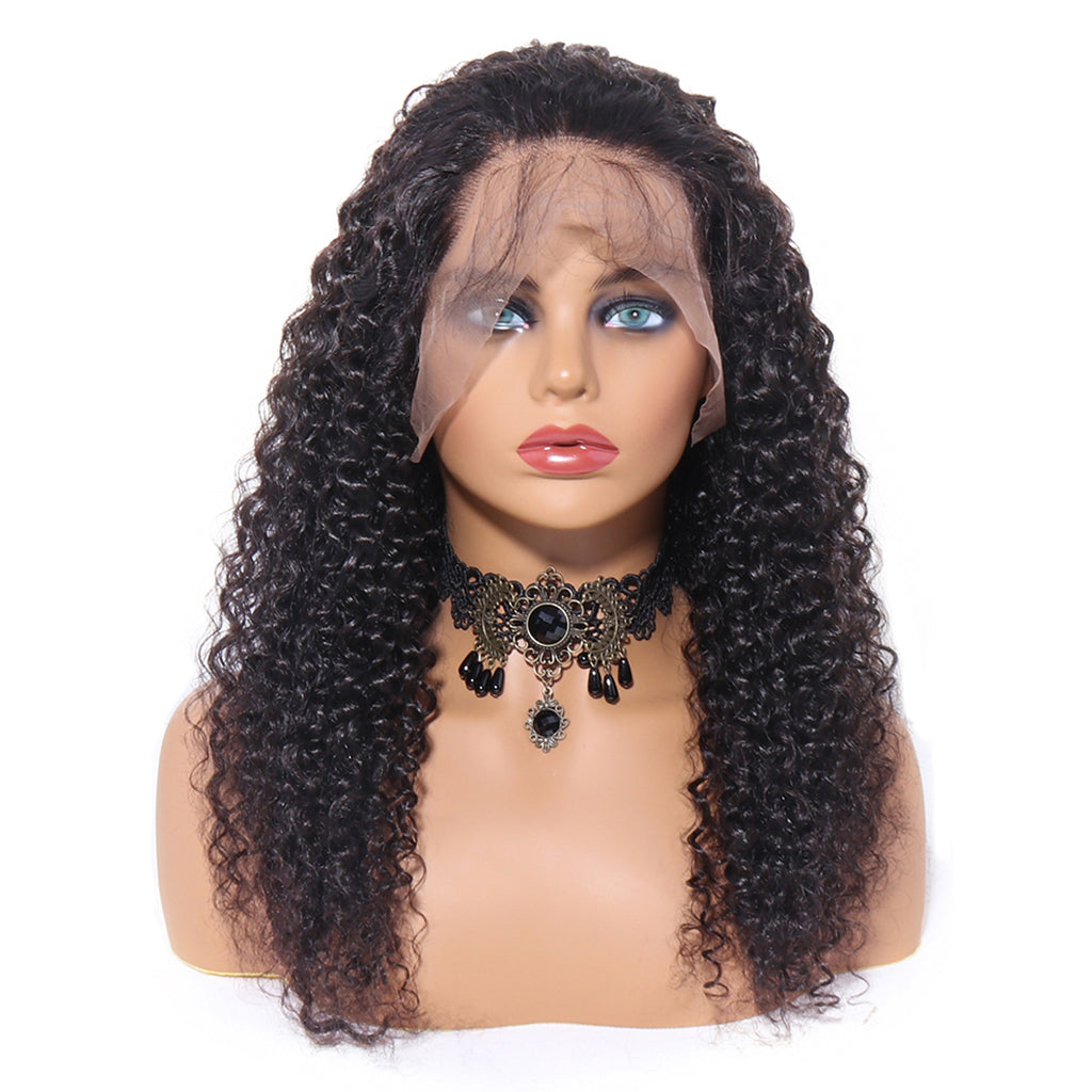 Wigs For Black Women Remy Human Hair Kinky Curly 13x4 Front Lace Wig 150% Pre Plucked with Baby Hair