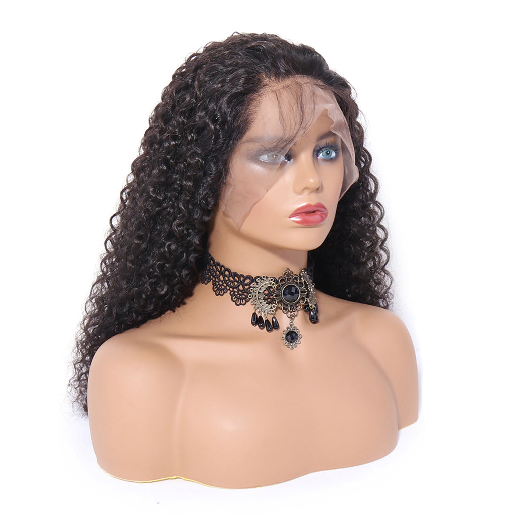 Wigs For Black Women Remy Human Hair Kinky Curly 13x4 Front Lace Wig 150% Pre Plucked with Baby Hair